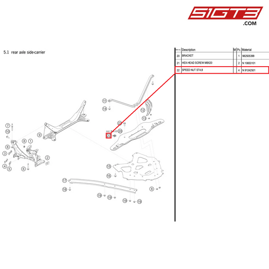 SPEED NUT ST4,8 - N  91242501 [PORSCHE 718 Cayman GT4 RS Clubsport]