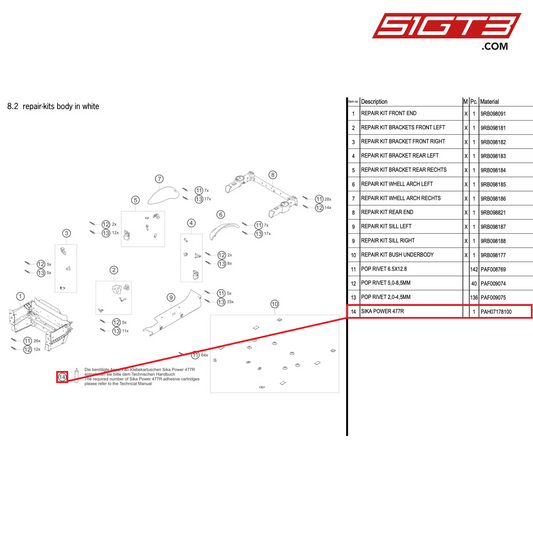 SIKA POWER 477R - PAH07178100 [PORSCHE 992.1 GT3 R]