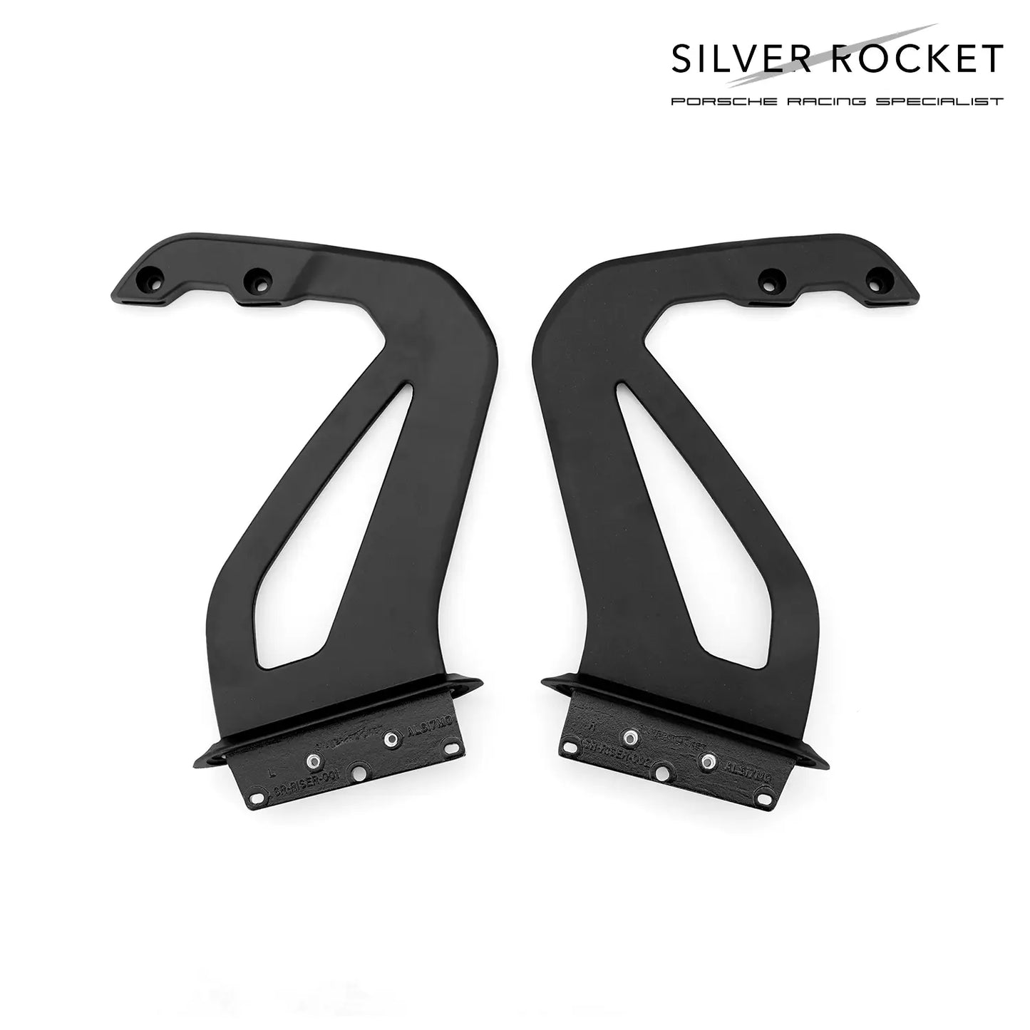 SilverRocket GT4 RS 3-INCH WING RISER Ver2.0 - OEM ALUMINIUM CASTING [PORSCHE 718 GT4 RS]