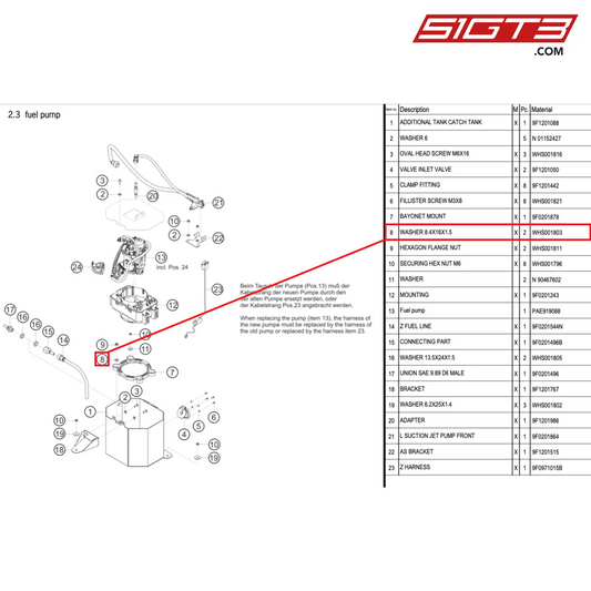 WASHER 8.4X16X1.5 - WHS001803 [PORSCHE 992.1 GT3 Cup]