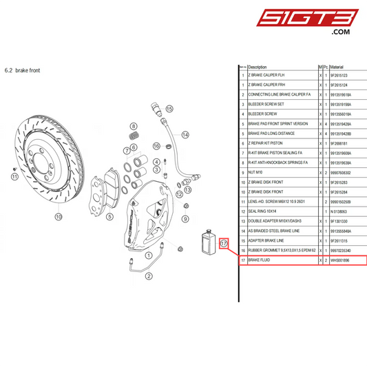 BRAKE FLUID - WHS001896 [PORSCHE 718 Cayman GT4 Clubsport]