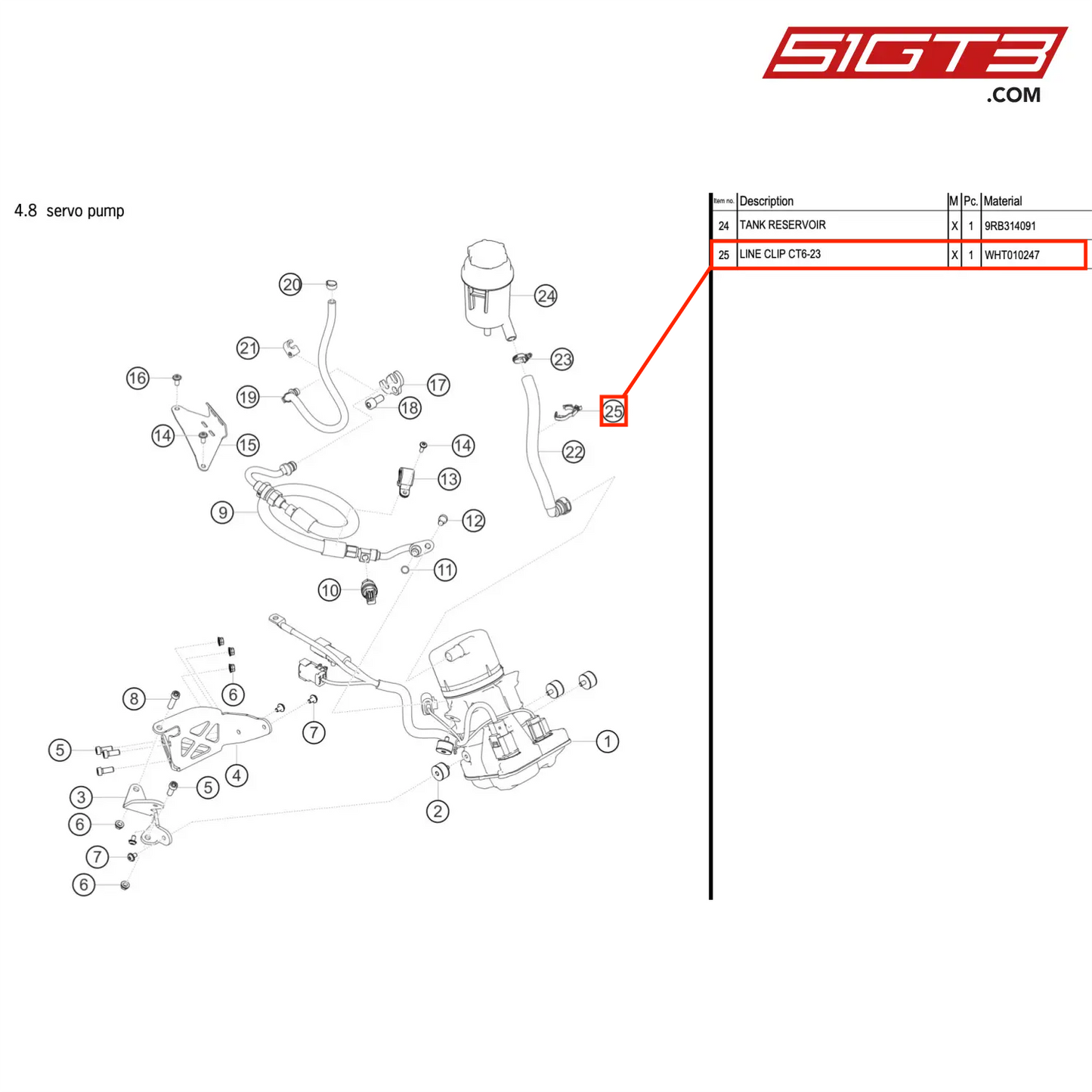 LINE CLIP CT6-23 - WHT010247 [PORSCHE 992.1 GT3 R]