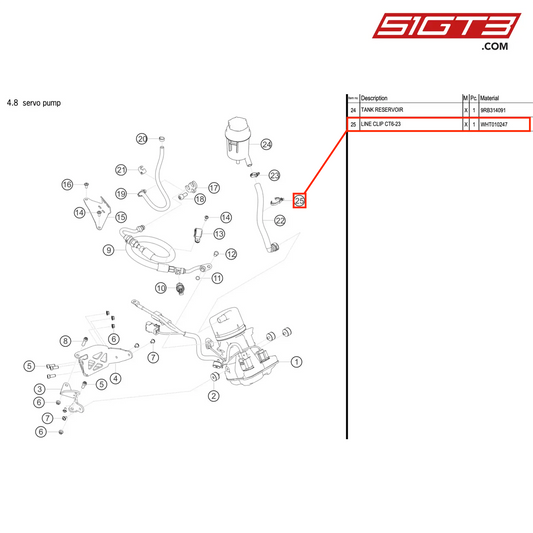 LINE CLIP CT6-23 - WHT010247 [PORSCHE 992.1 GT3 R]