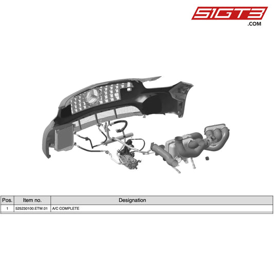 A/C Complete - 525230100.Etw.01 [Mercedes-Amg Gt4] Se Air Conditioning