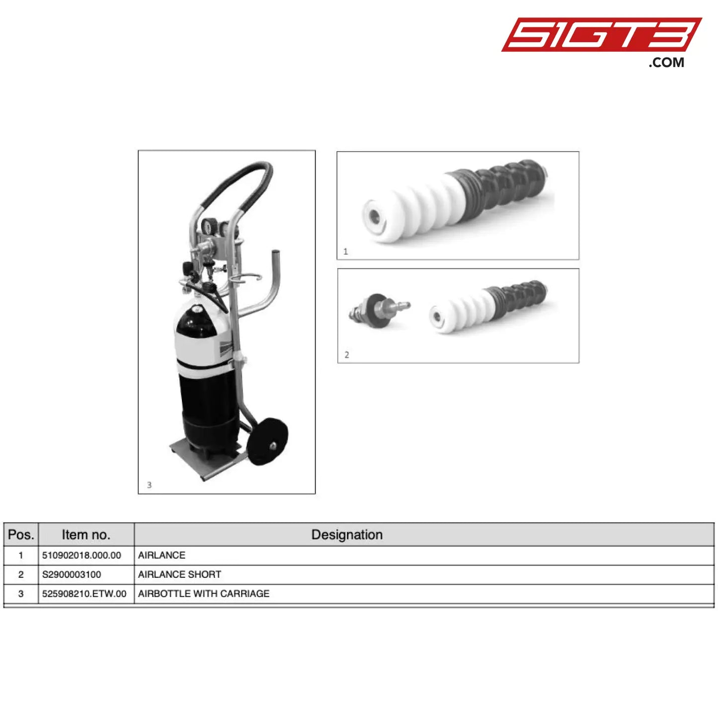 Airbottle With Carriage - 525908210.Etw.00 [Mercedes-Amg Gt4] Airbottle