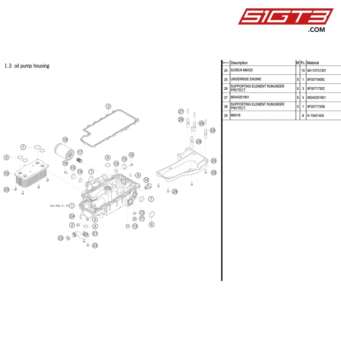 As Oil Guide Module - 9A11070639A [Porsche 911 Gt3 R Type 991 (Gen 2)] Oil Pump Housing