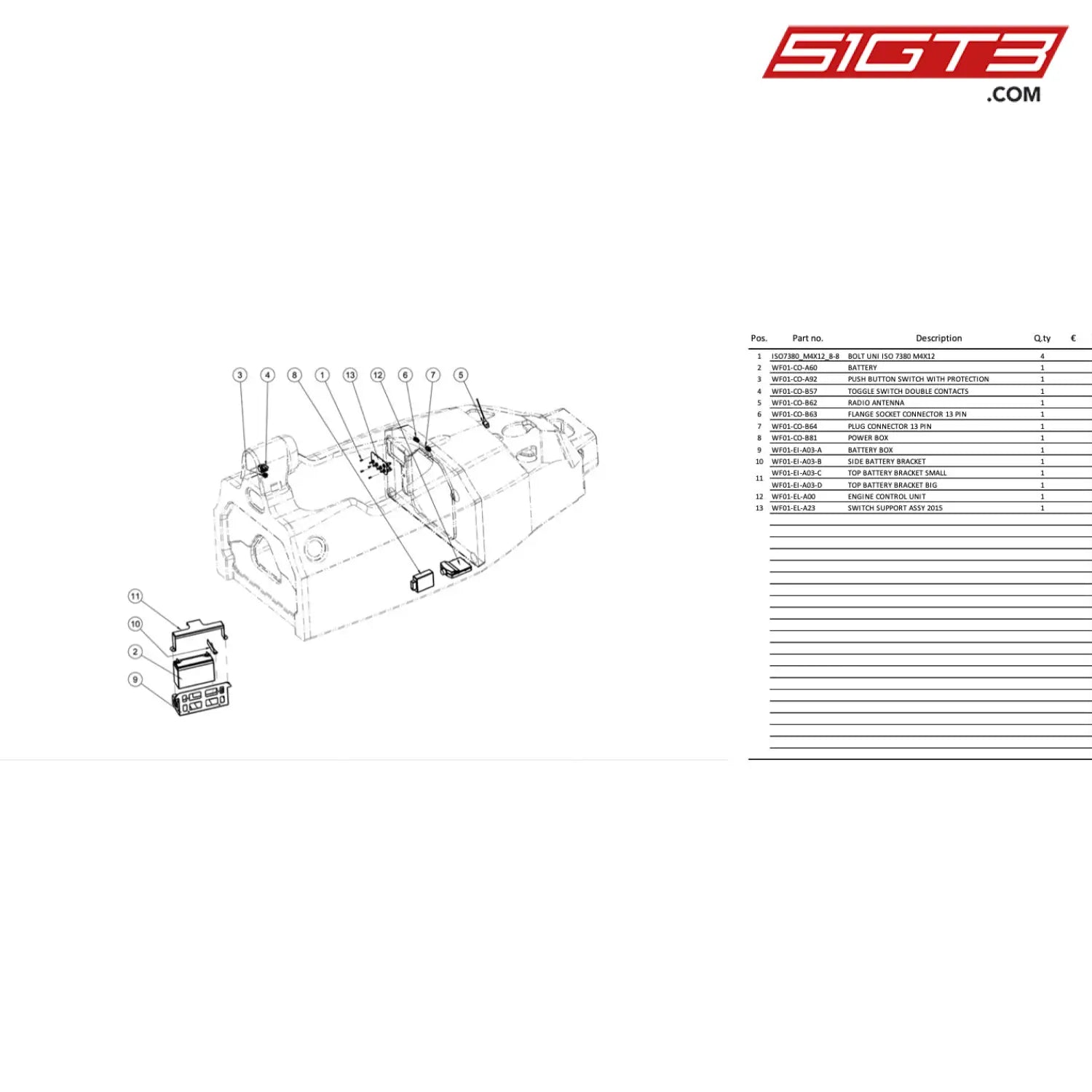 Battery Box - Wf01-Ei-A03-A [Wolf F Mistral] Electric System