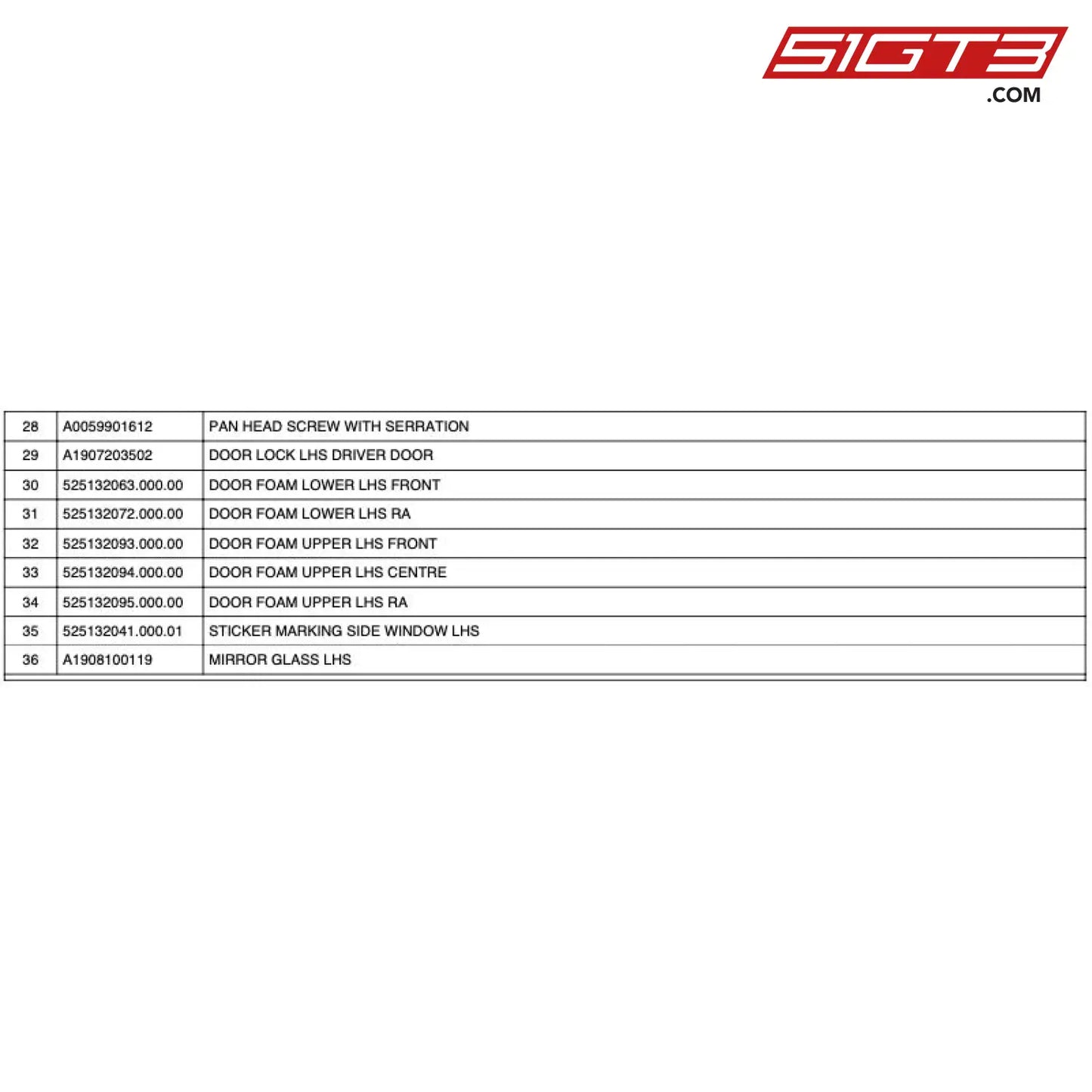 Bearing Support Lhs Door - A0997601700 [Mercedes-Amg Gt4] Door