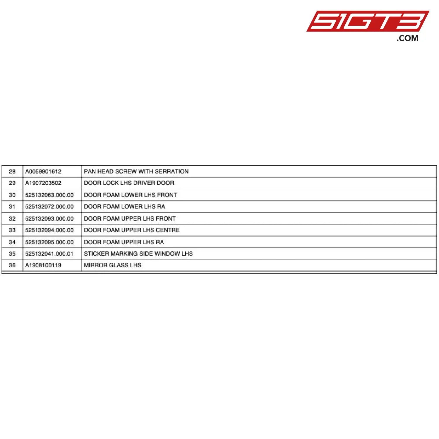 Bearing Support Lhs Door - A0997601700 [Mercedes-Amg Gt4] Door