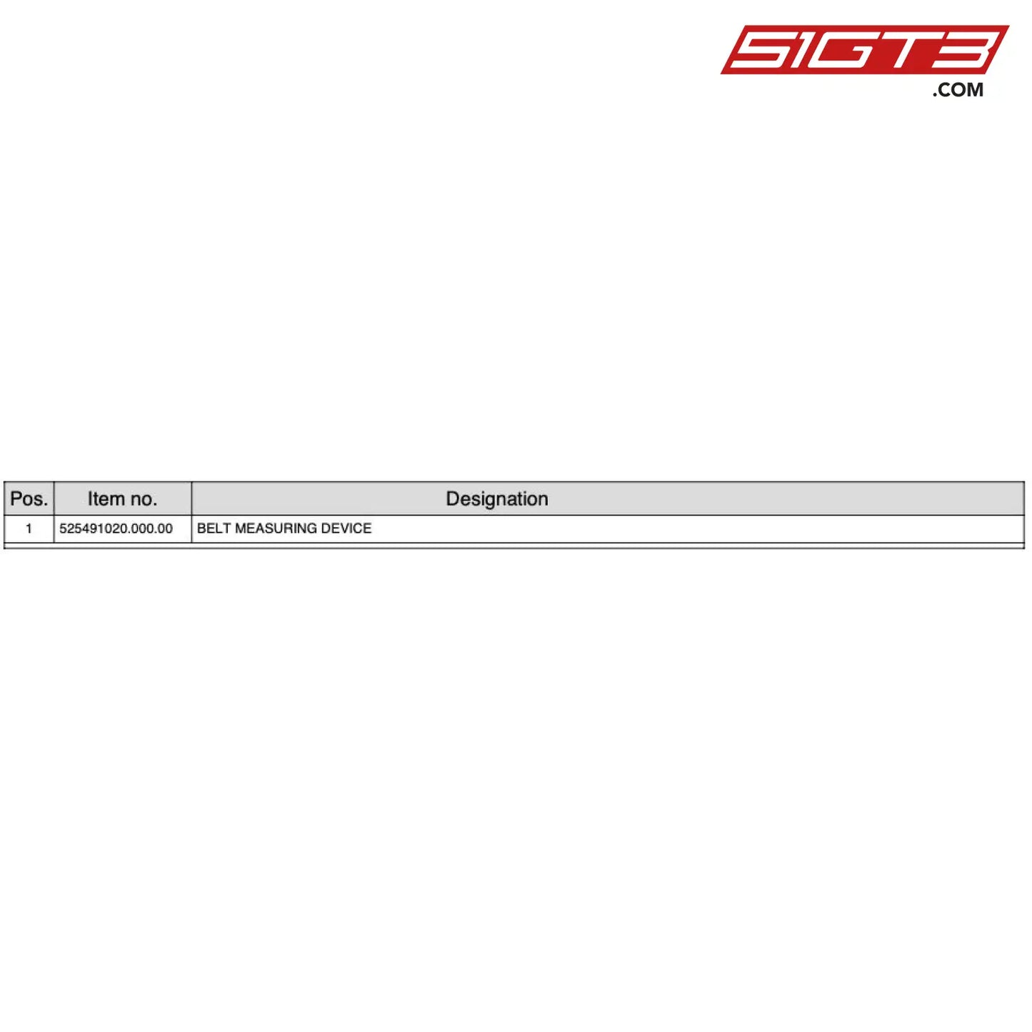 Belt Measuring Device - 525491020.000.00 [Mercedes-Amg Gt4] Timing Belt Measuring Device