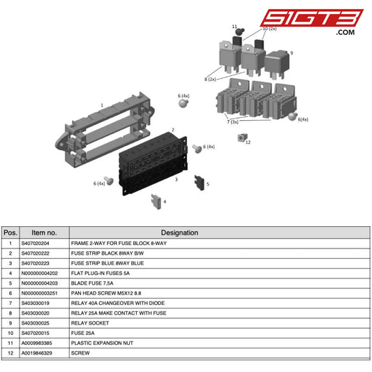 Blade Fuse 7 5A - N000000004203 [Mercedes-Amg Gt4] Power Supply