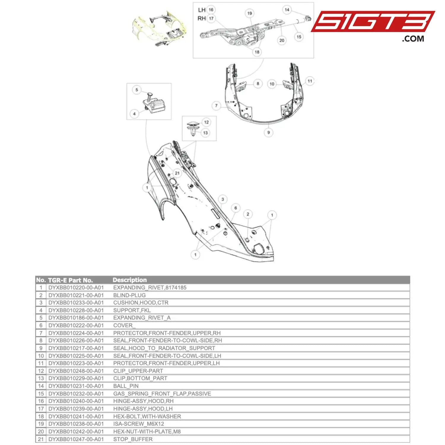 Blind-Plug - Dyxbb010221-00-A01 [Gr Supra Gt4 Evo] Front Fender 2