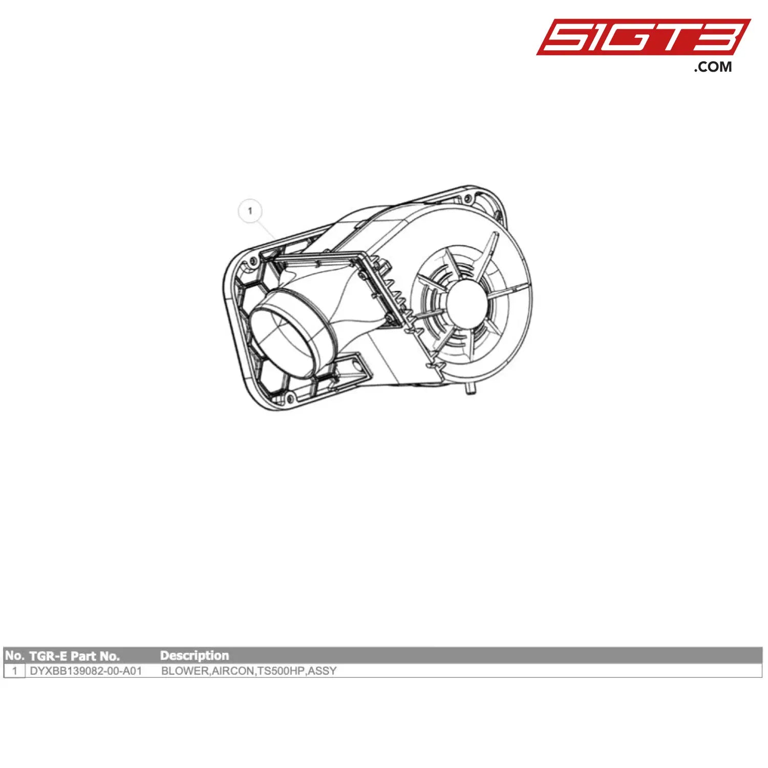 Blower Aircon Ts500Hp Assy Gt4 Evo - Dyxbb139082-00-A01 [Gr Supra Evo] Air Condition