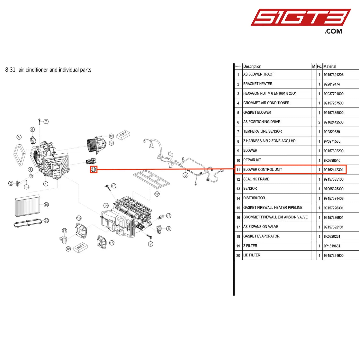 Blower Control Unit - 99162442301 [Porsche 718 Cayman Gt4 Rs Clubsport] Air Cinditioner And