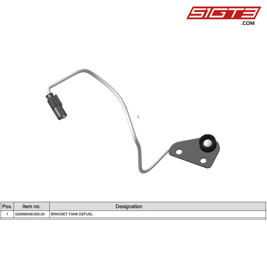 Bracket Tank Defuel - 525806006.000.00 [Mercedes-Amg Gt4] Body Electrical System