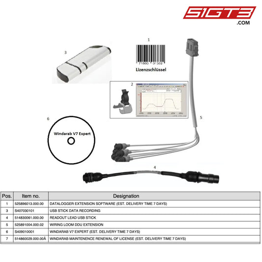 Datalogger Extension Software (Est. Delivery Time 7 Days) - 525896013.000.00 [Mercedes-Amg Gt4] Se