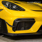 SilverRocket DRY CARBON FIBER CLUBSPORT DIVE PLANE & LOWER SIDE SPOILER [PORSCHE 718 GT4 / RS]