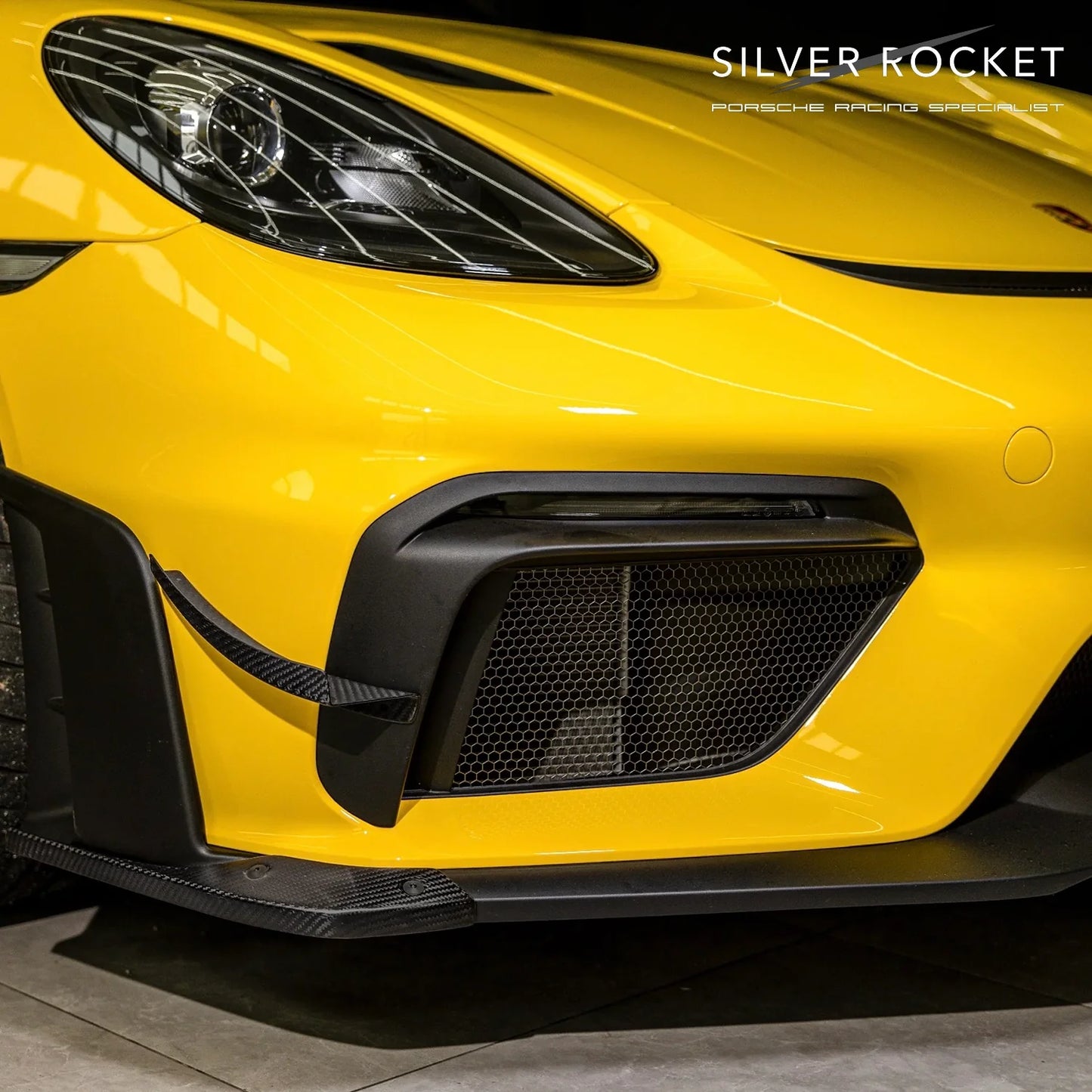 SilverRocket DIVE PLANE (Upgraded Carbon Fiber Version) [PORSCHE 718 Cayman GT4 RS]