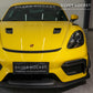 SilverRocket DRY CARBON FIBER CLUBSPORT DIVE PLANE & LOWER SIDE SPOILER [PORSCHE 718 GT4 / RS]