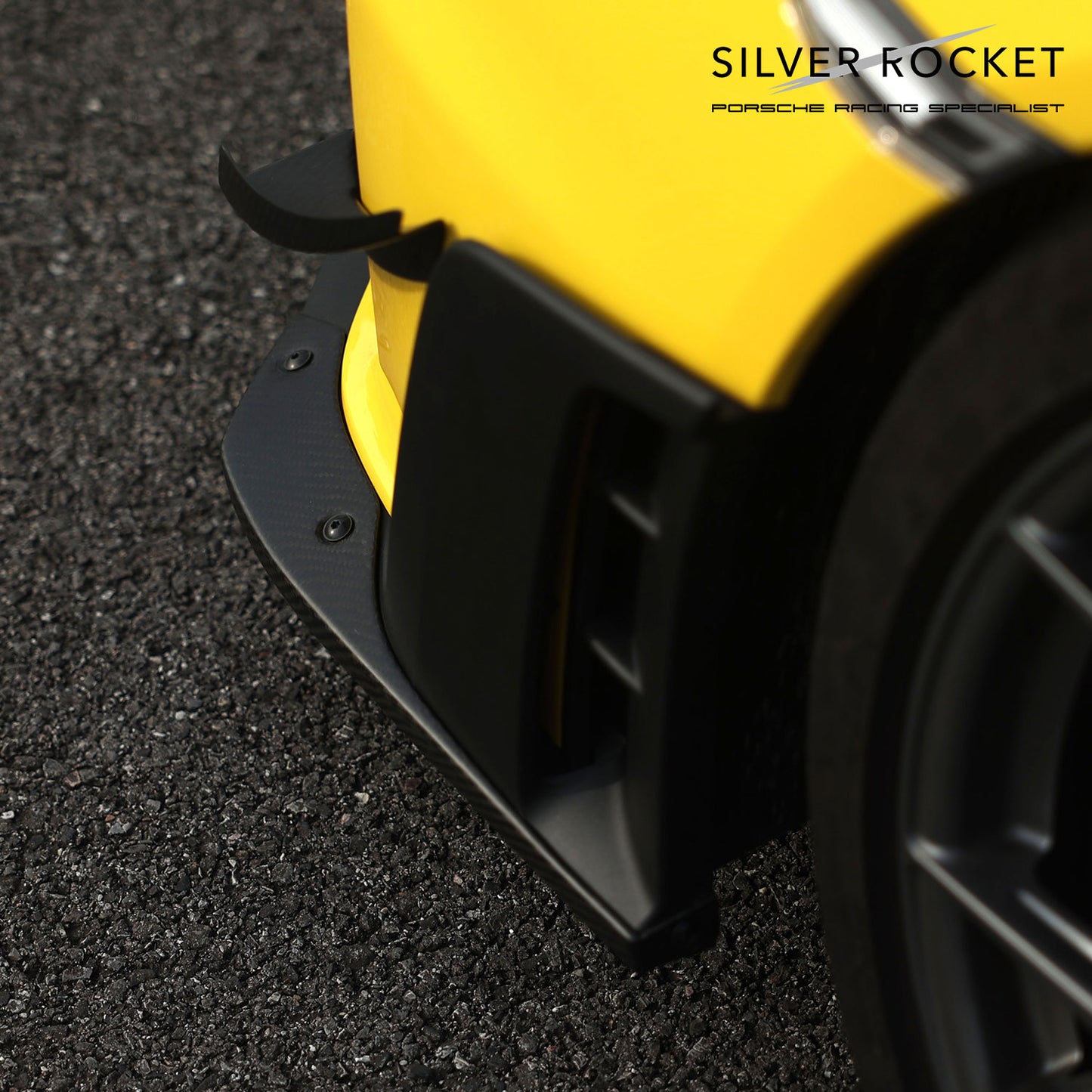 SilverRocket LOWER SIDE SPOILER (Upgraded Carbon Fiber Version) [PORSCHE 718 GT4 / RS / Clubsport]