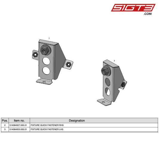 Fixture Quick	Fastener	Lhs - 514084003.000.01 [Mercedes-Amg Gt4] Console Trunk