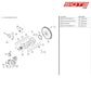 Hex-Head Screw Bm8X1X25 12.9 - Paf008157 [Porsche 718 Cayman Gt4 Clubsport] Crank Shaft And Conrod