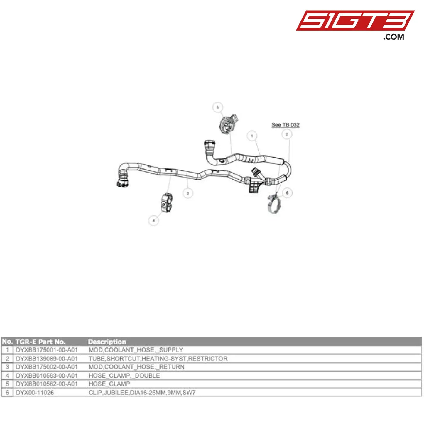 Hose_Clamp _Double - Dyxbb010563-00-A01 [Gr Supra Gt4 Evo] Kit Bypass Heating System