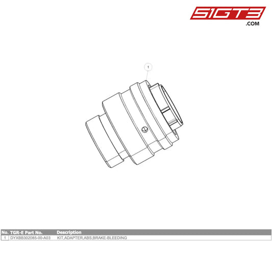 Kit Adapter Abs Brake-Bleeding Gt4 Evo - Dyxbb302085-00-A03 [Gr Supra Evo] Option Bleeding