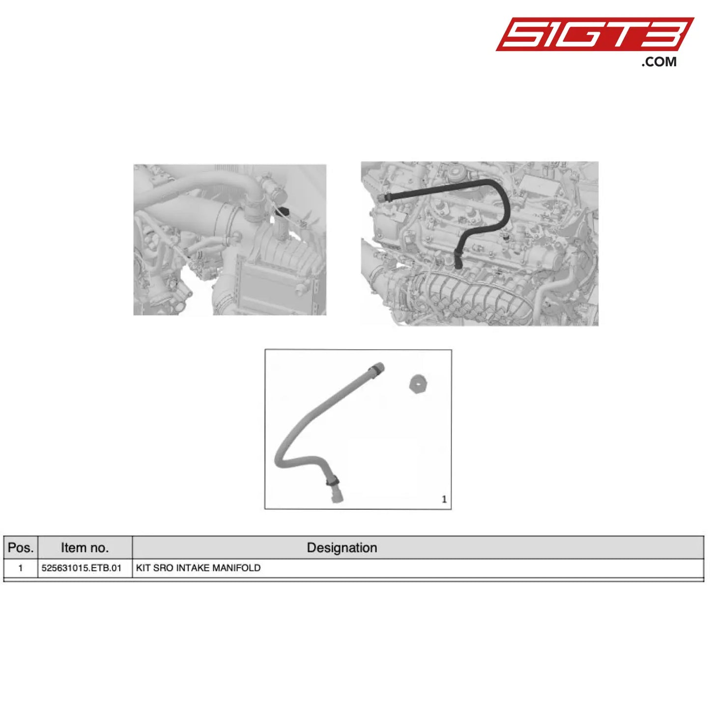 Kit Sro Intake Manifold - 525631015.Etb.01 [Mercedes-Amg Gt4] Se Sro Intake Manifold