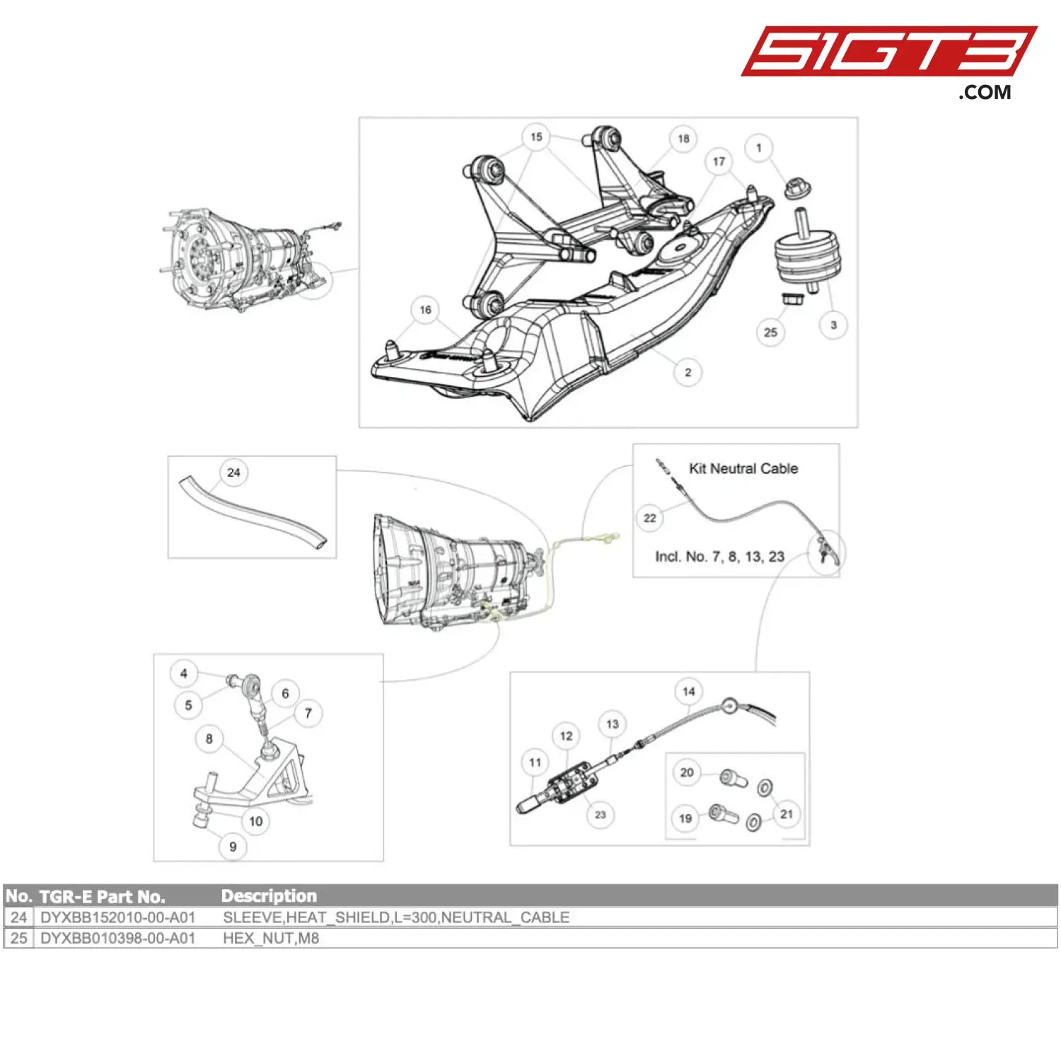 Nut M8 Din934-8 - Dyx00-20012 [Gr Supra Gt4 Evo] Gearbox Mount + Neutral Release