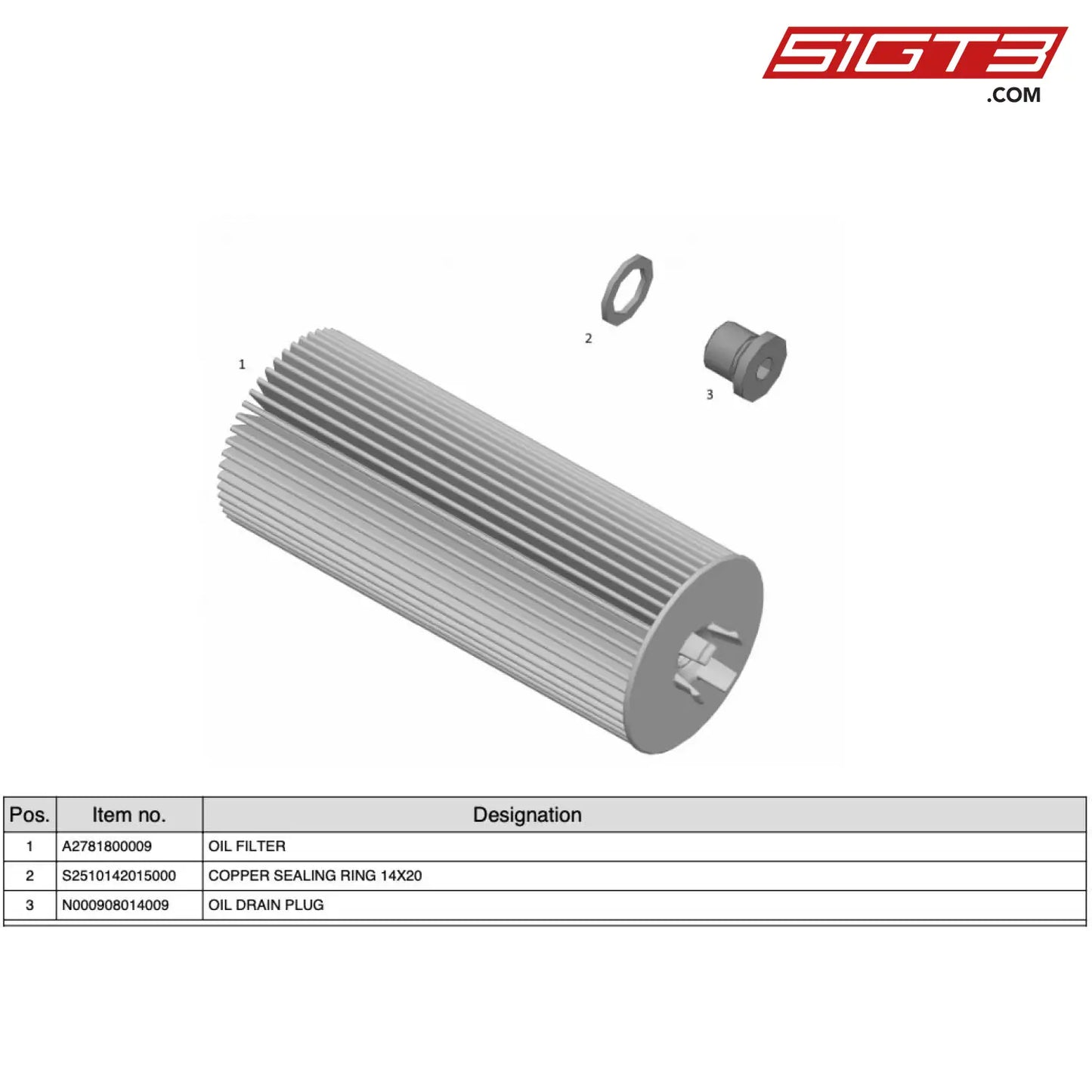 Oil Drain Plug - N000908014009 [Mercedes-Amg Gt4] Oil Filter