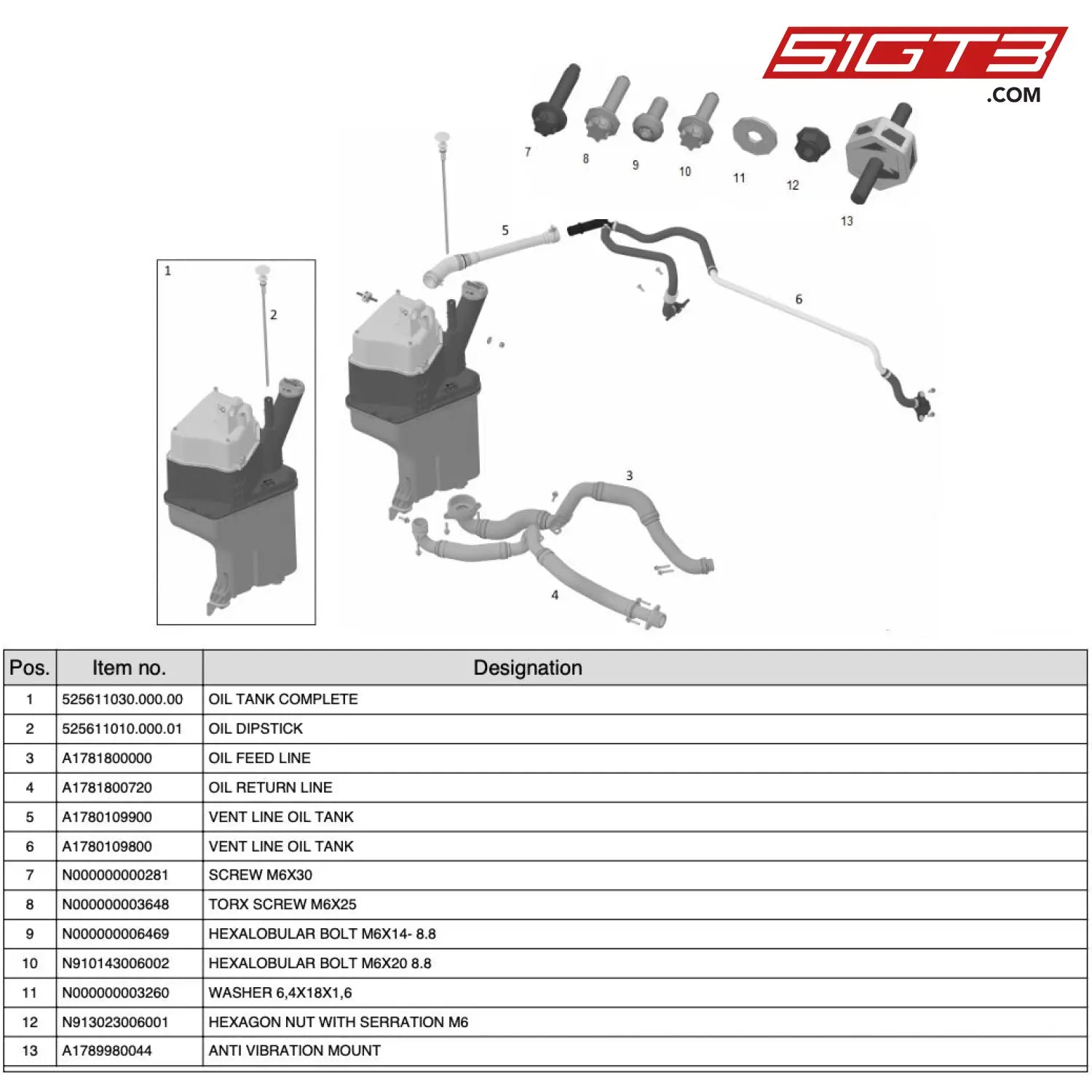 Oil Tank Complete - 525611030.000.00 [Mercedes-Amg Gt4] Oil Tank