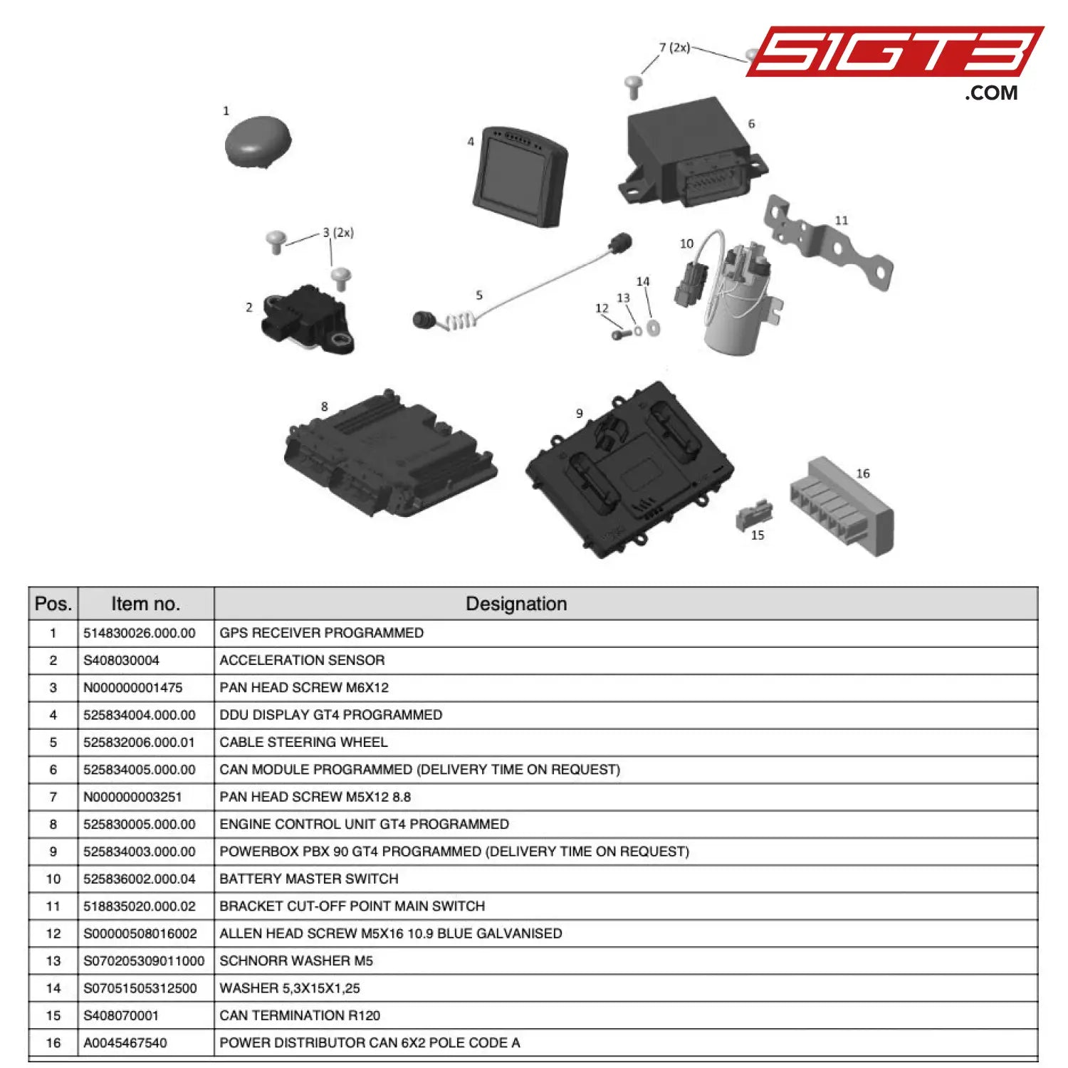 Pan Head Screw M6X12 - N000000001475 [Mercedes-Amg Gt4] Electrical Individual Parts