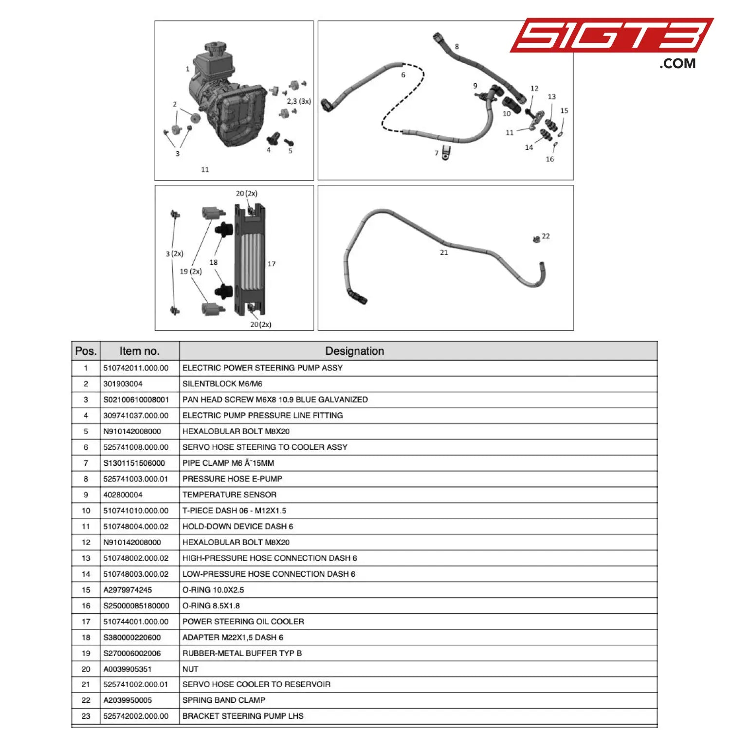 Pipe Clamp M6 A 15Mm - S1301151506000 [Mercedes-Amg Gt4] Servo System