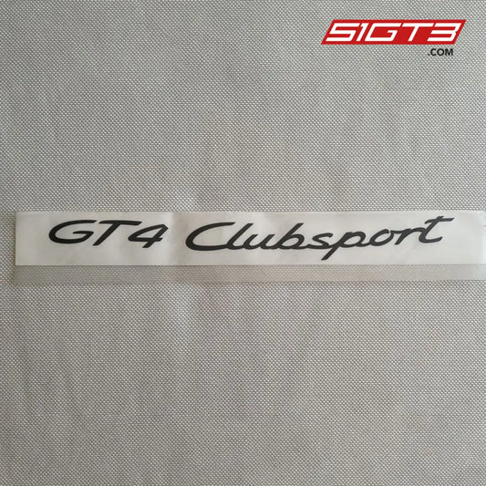Porsche Gt4 Clubsport Decal Sticker