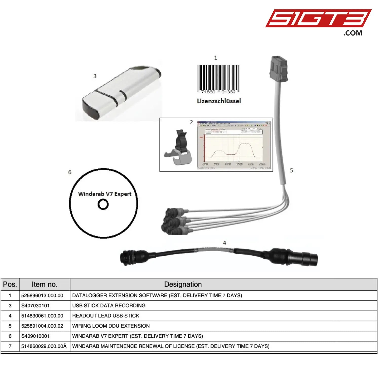 Readout Lead Usb Stick - 514830061.000.00 [Mercedes-Amg Gt4] Se Electric I