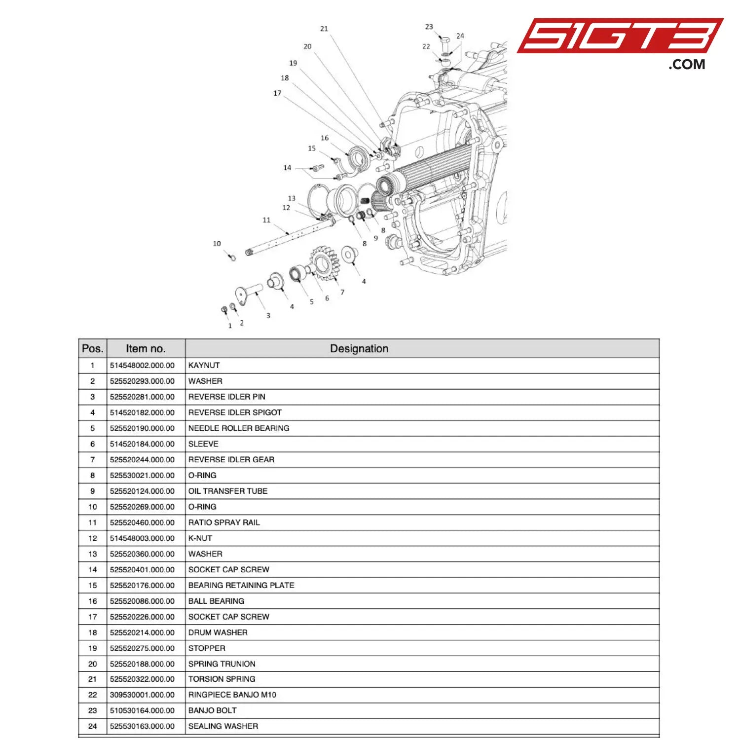 Ringpiece Banjo M10 - 309530001.000.00 [Mercedes-Amg Gt4] Gearbox Housing 1