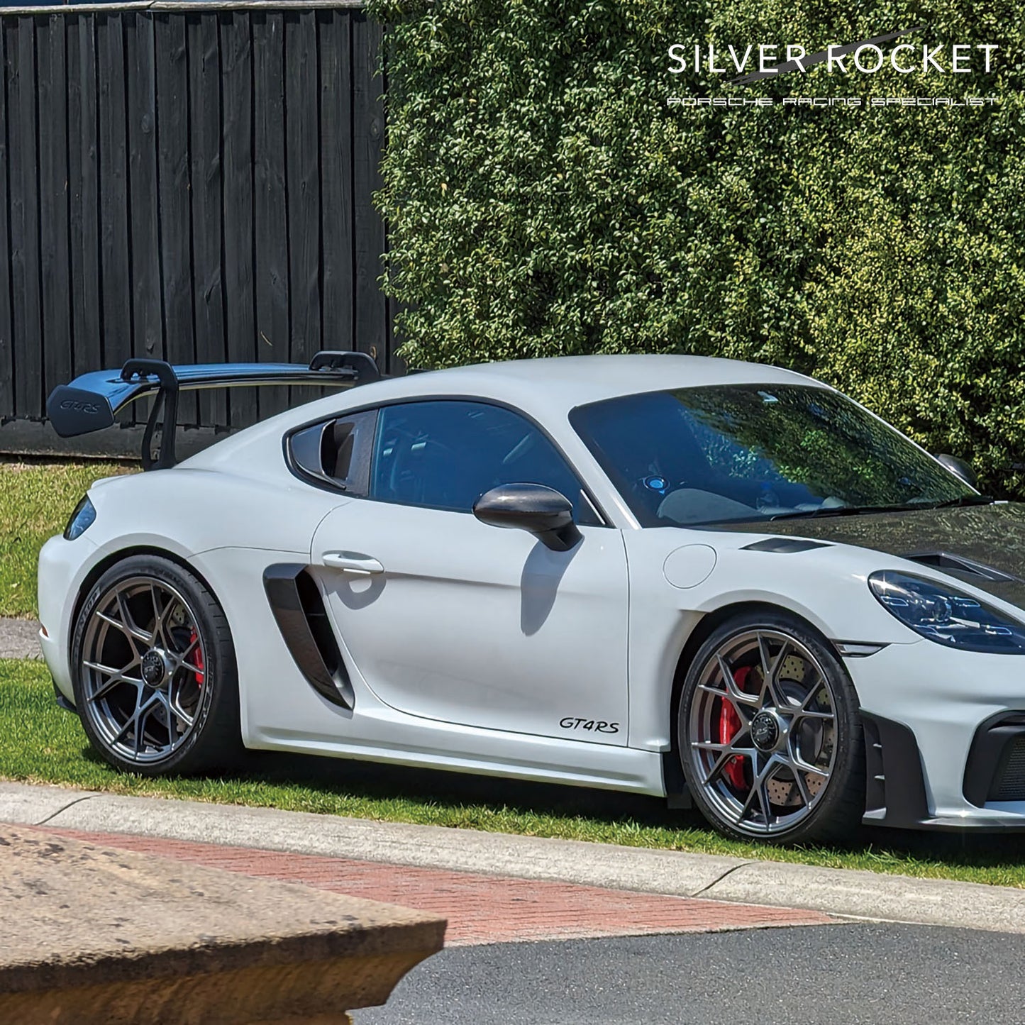 SilverRocket GT4 RS 3-INCH WING RISER Ver2.0 - OEM ALUMINIUM CASTING [PORSCHE 718 GT4 RS]