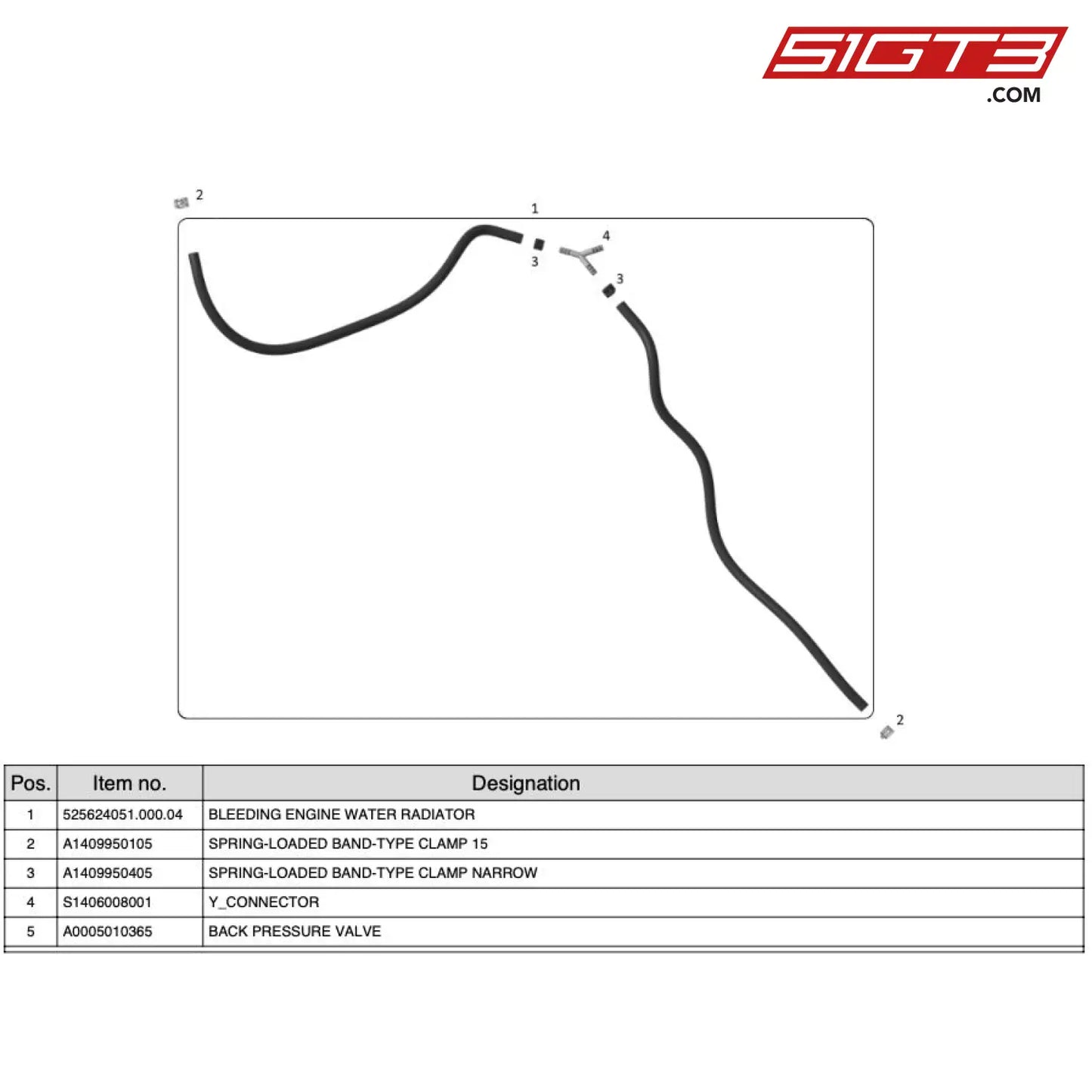 Spring-Loaded Band-Type Clamp 15 - A1409950105 [Mercedes-Amg Gt4] Ventilation Line