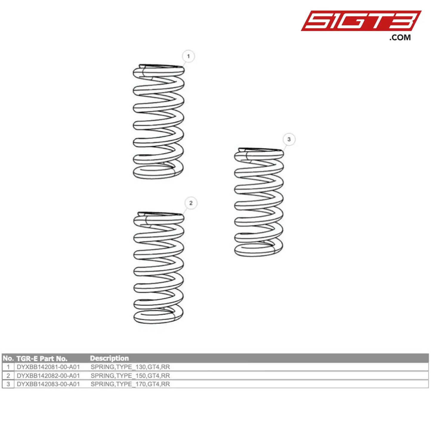 Spring Type_130 Gt4 Rr Evo - Dyxbb142081-00-A01 [Gr Supra Evo] Option Springs