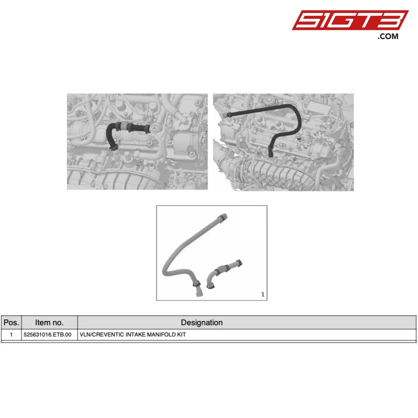 Vln/Creventic Intake Manifold Kit - 525631016.Etb.00 [Mercedes-Amg Gt4] Se Vln Intake Manifold